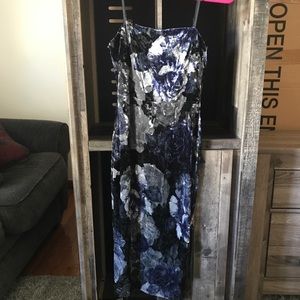 Velvet, Dark Floral Dress